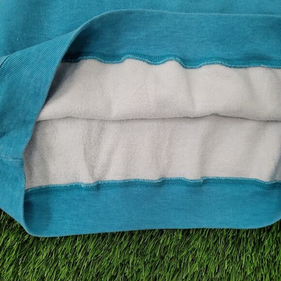 Vintage 90s MOD Aztec Sweatshirt Womens XL 23x24 Blue USA - Picture 11 of 11